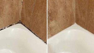 Eradiquer la moisissure noire du silicone de la salle de bain