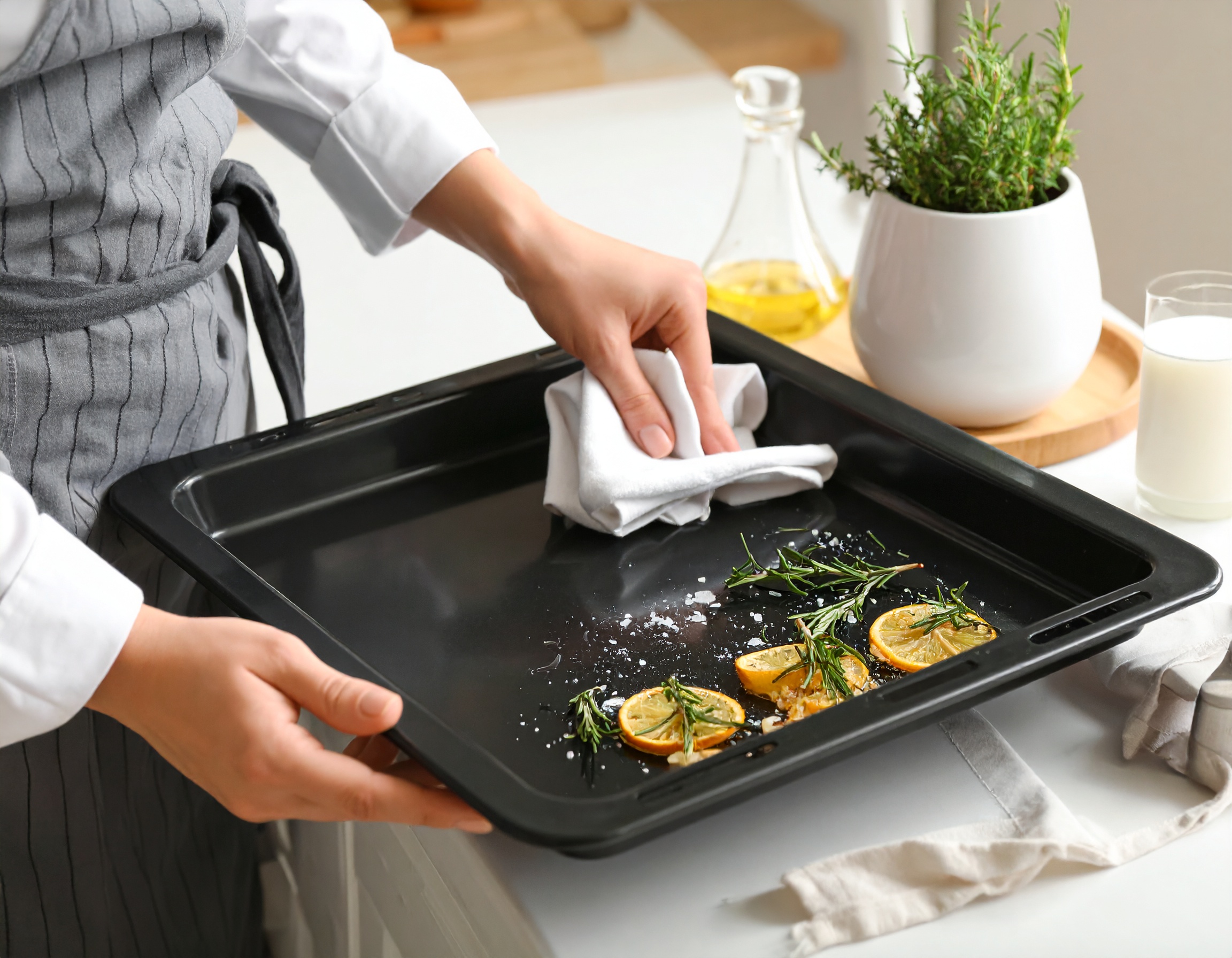 Astuce pour nettoyer sa plaque leche frite de son four