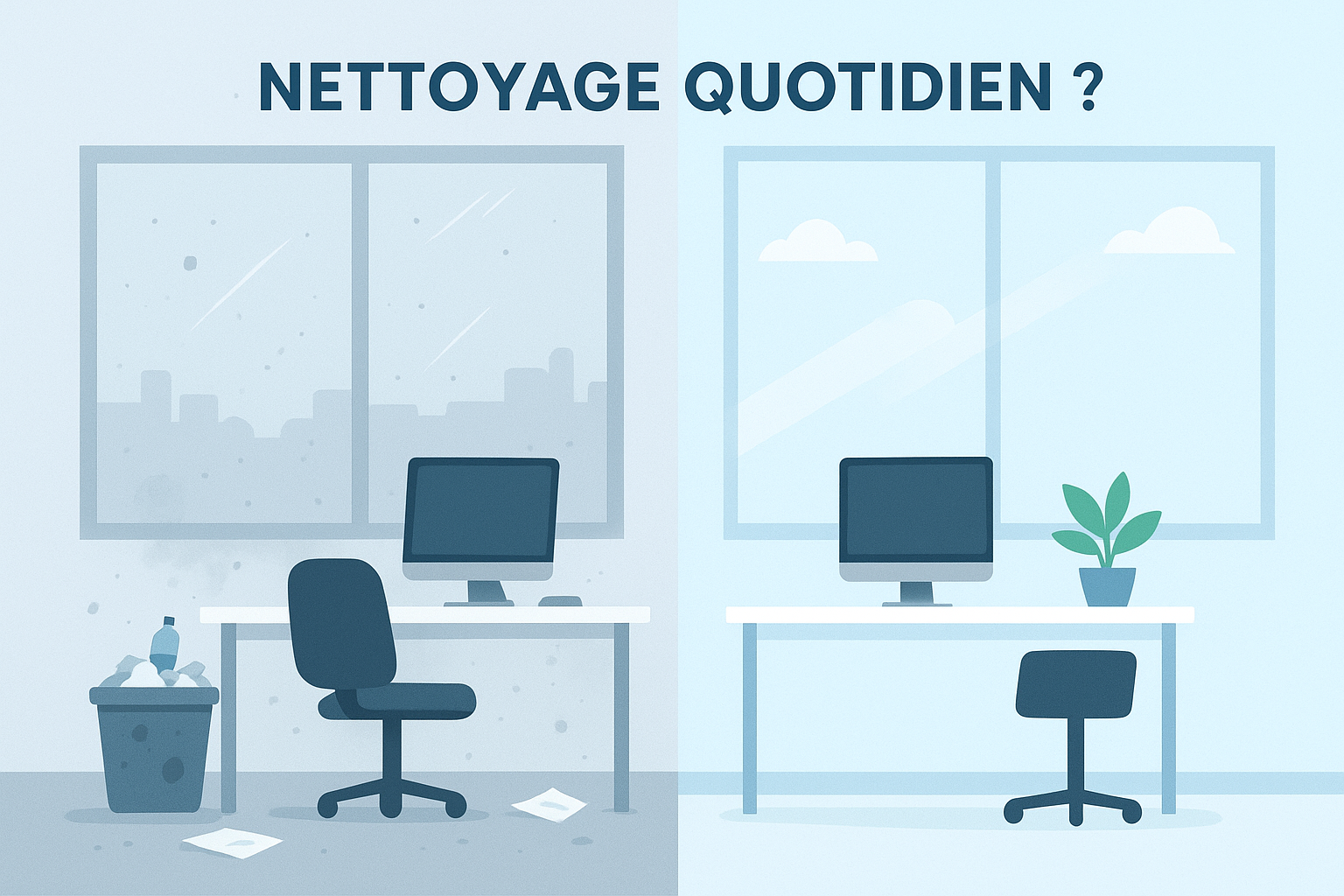 Faut-il faire le nettoyage des locaux professionnels tous les jours ?