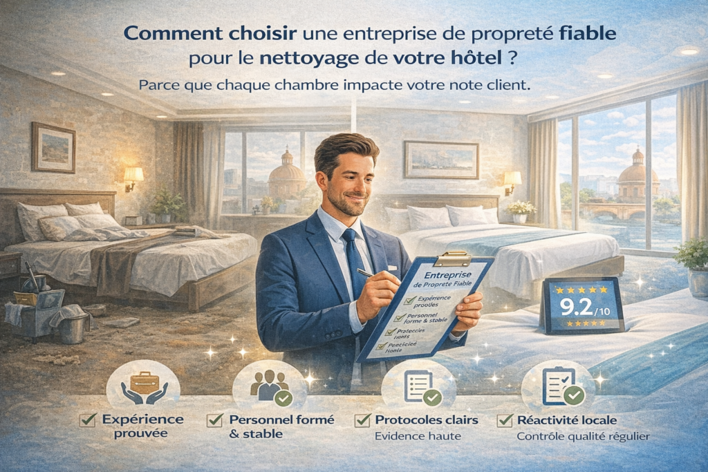 Comment choisir une entreprise de propreté fiable pour le nettoyage de votre hôtel ?