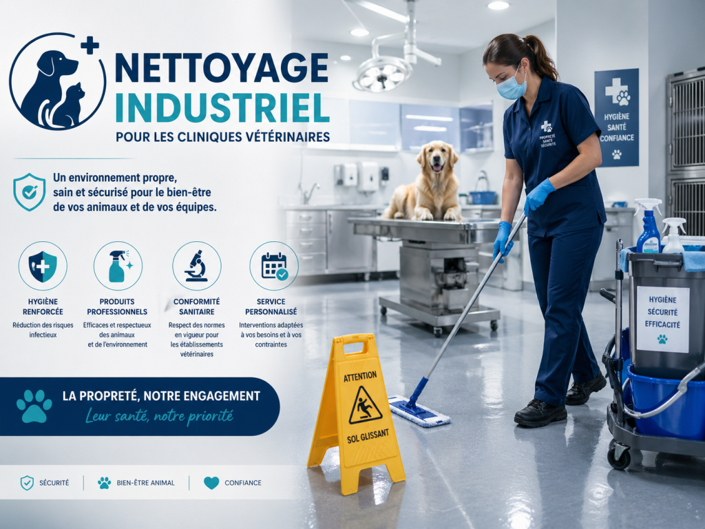 Nettoyage industriel pour les cliniques vétérinaires