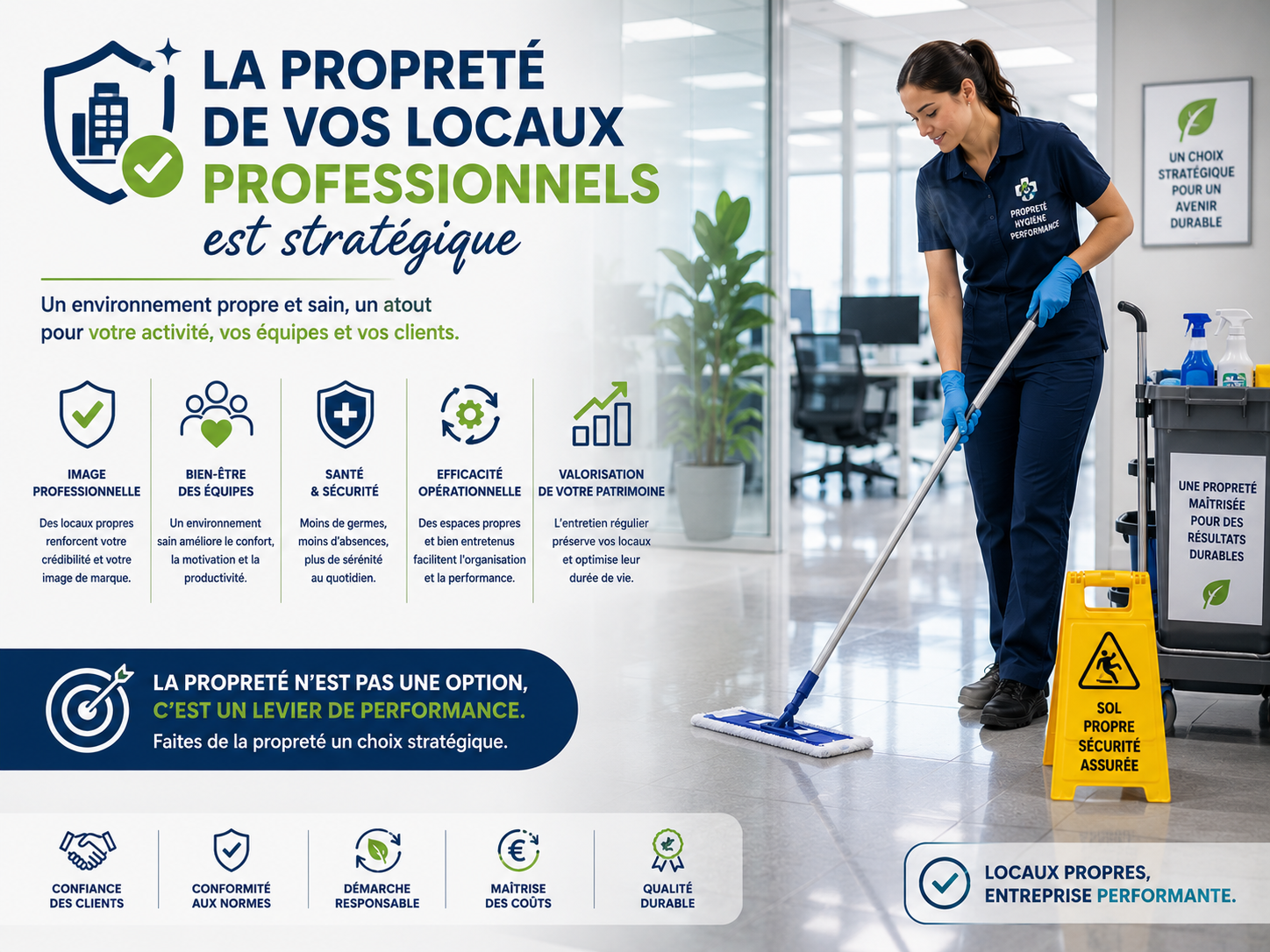 La propreté de vos locaux professionnels est stratégique