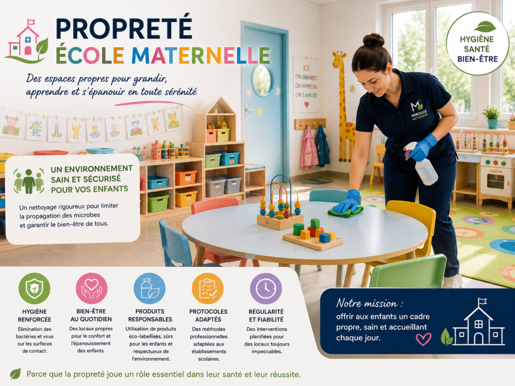 Nettoyage professionnel des écoles maternelles